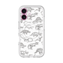 スリムプロテクションプレミアムケース with MagSafe［ Dinosaurs No.2 - White ］
