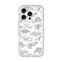 スリムプロテクションプレミアムケース with MagSafe［ Dinosaurs No.2 - White ］