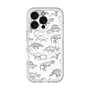 スリムプロテクションプレミアムケース with MagSafe［ Dinosaurs No.2 - White ］