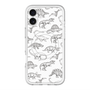 スリムプロテクションプレミアムケース with MagSafe［ Dinosaurs No.2 - White ］