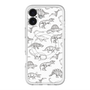 スリムプロテクションプレミアムケース with MagSafe［ Dinosaurs No.2 - White ］