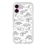 スリムプロテクションプレミアムケース with MagSafe［ Dinosaurs No.2 - White ］