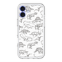 スリムプロテクションプレミアムケース with MagSafe［ Dinosaurs No.2 - White ］