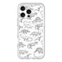 スリムプロテクションプレミアムケース with MagSafe［ Dinosaurs No.2 - White ］