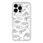 スリムプロテクションプレミアムケース with MagSafe［ Dinosaurs No.2 - White ］