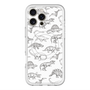 スリムプロテクションプレミアムケース with MagSafe［ Dinosaurs No.2 - White ］