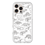 スリムプロテクションプレミアムケース with MagSafe［ Dinosaurs No.2 - White ］