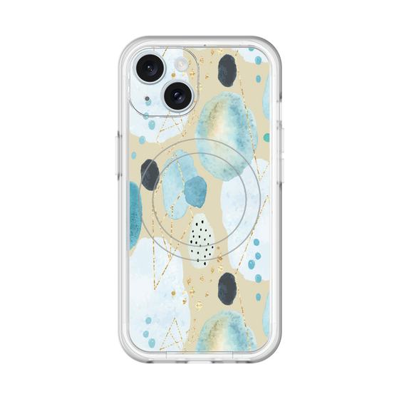 スリムプロテクションプレミアムケース with MagSafe［ 北欧水彩 - 01 ］