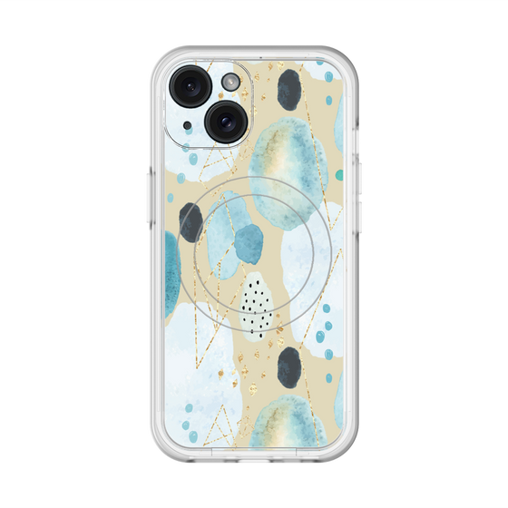 スリムプロテクションプレミアムケース with MagSafe［ 北欧水彩 - 01 ］
