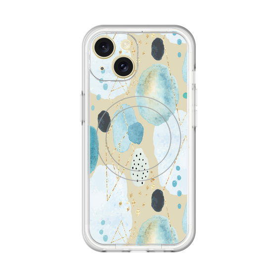 スリムプロテクションプレミアムケース with MagSafe［ 北欧水彩 - 01 ］