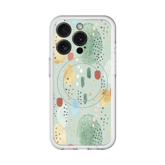 スリムプロテクションプレミアムケース with MagSafe［ 北欧水彩 - 03 ］