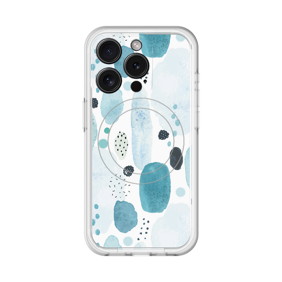 スリムプロテクションプレミアムケース with MagSafe［ 北欧水彩 - 04 ］