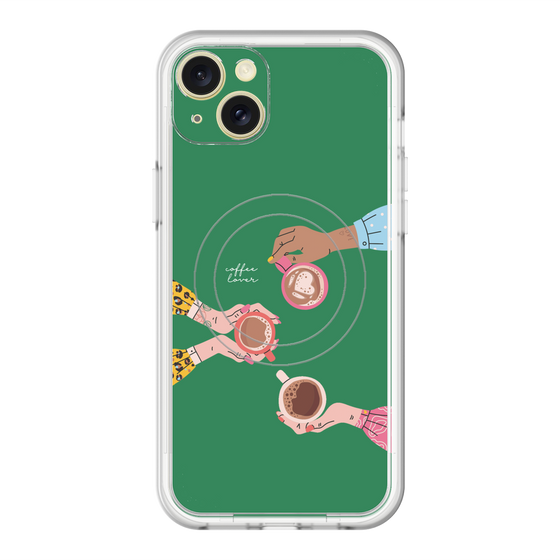 スリムプロテクションプレミアムケース with MagSafe［ Teatime - Green ］