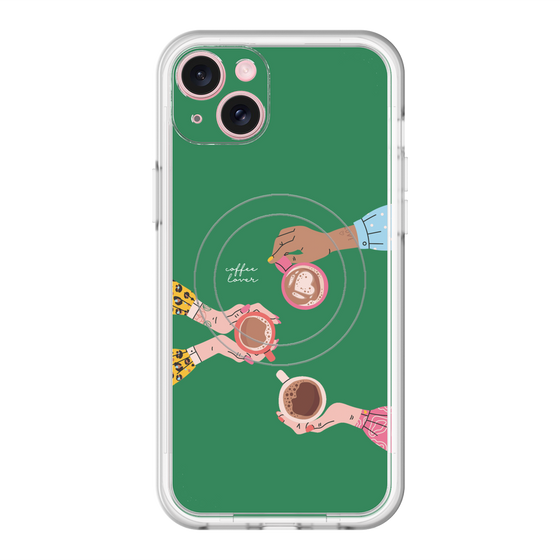 スリムプロテクションプレミアムケース with MagSafe［ Teatime - Green ］