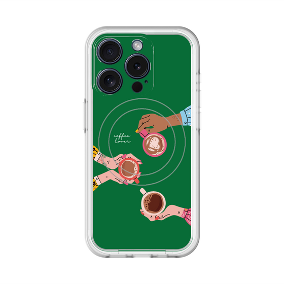 スリムプロテクションプレミアムケース with MagSafe［ Teatime - Green ］