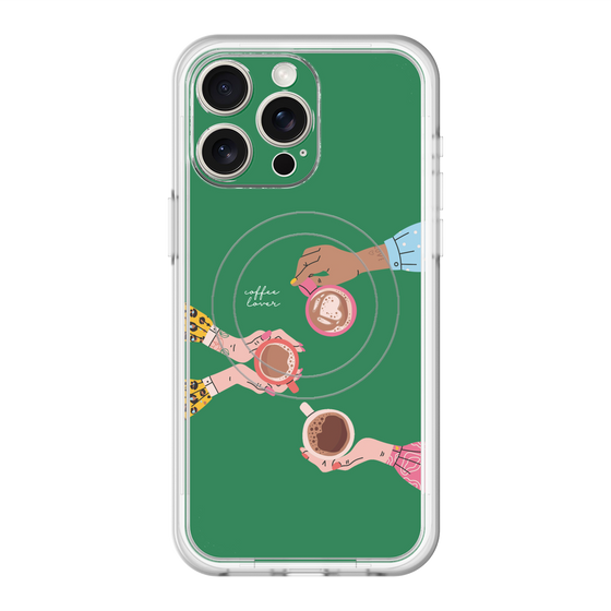 スリムプロテクションプレミアムケース with MagSafe［ Teatime - Green ］