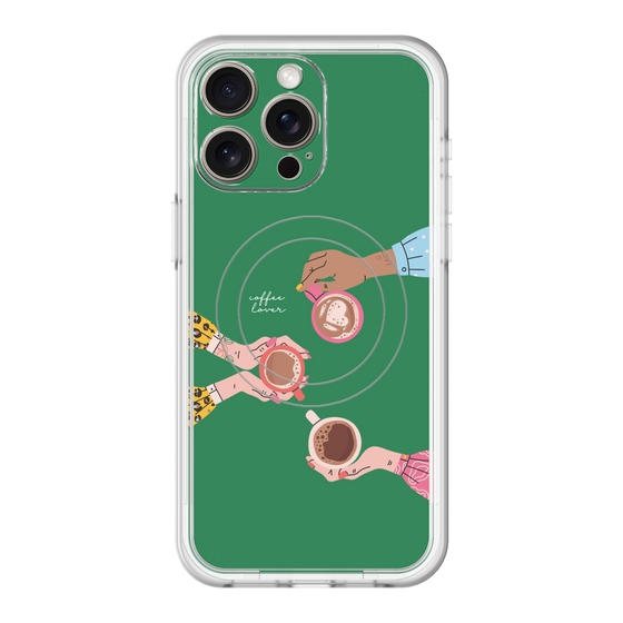 スリムプロテクションプレミアムケース with MagSafe［ Teatime - Green ］
