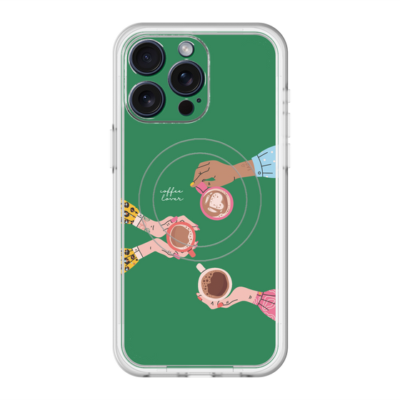 スリムプロテクションプレミアムケース with MagSafe［ Teatime - Green ］