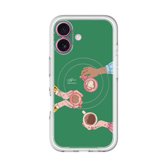 スリムプロテクションプレミアムケース with MagSafe［ Teatime - Green ］