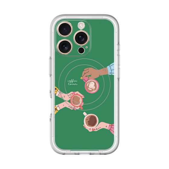 スリムプロテクションプレミアムケース with MagSafe［ Teatime - Green ］