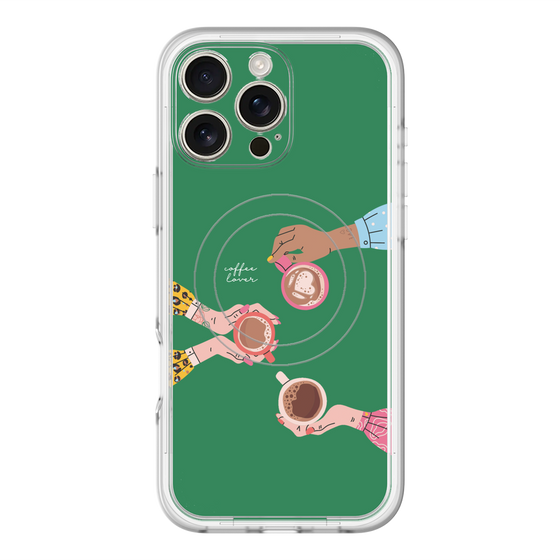 スリムプロテクションプレミアムケース with MagSafe［ Teatime - Green ］
