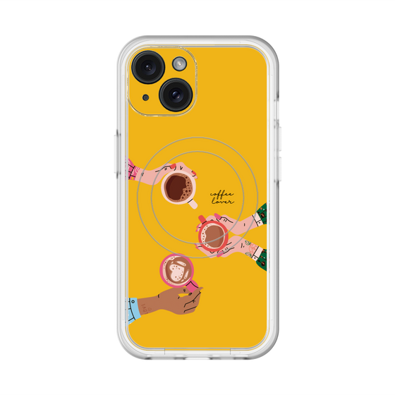 スリムプロテクションプレミアムケース with MagSafe［ Teatime - Yellow ］