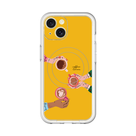 スリムプロテクションプレミアムケース with MagSafe［ Teatime - Yellow ］