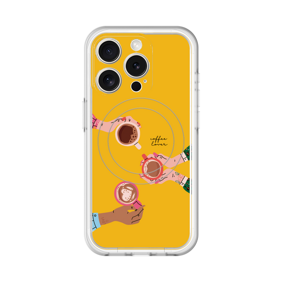 スリムプロテクションプレミアムケース with MagSafe［ Teatime - Yellow ］