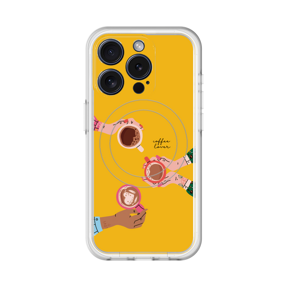スリムプロテクションプレミアムケース with MagSafe［ Teatime - Yellow ］