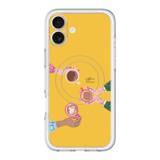 スリムプロテクションプレミアムケース with MagSafe［ Teatime - Yellow ］