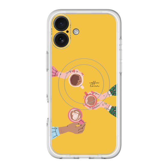 スリムプロテクションプレミアムケース with MagSafe［ Teatime - Yellow ］