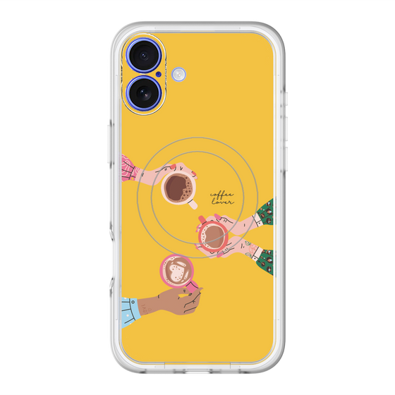 スリムプロテクションプレミアムケース with MagSafe［ Teatime - Yellow ］