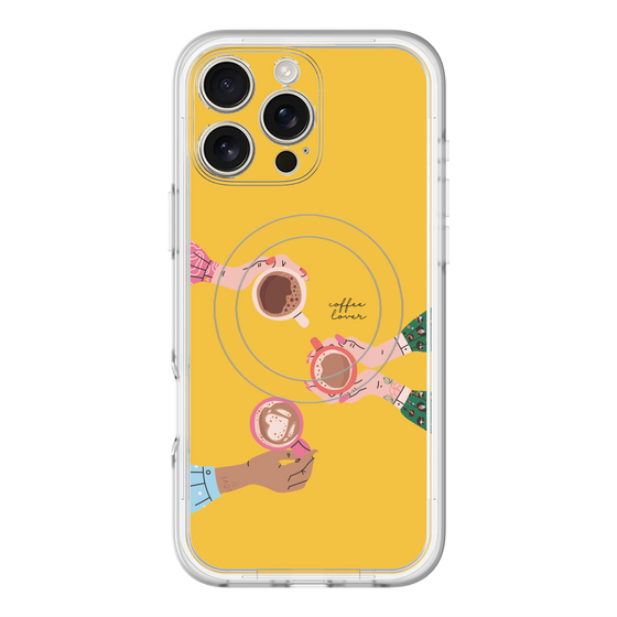 スリムプロテクションプレミアムケース with MagSafe［ Teatime - Yellow ］