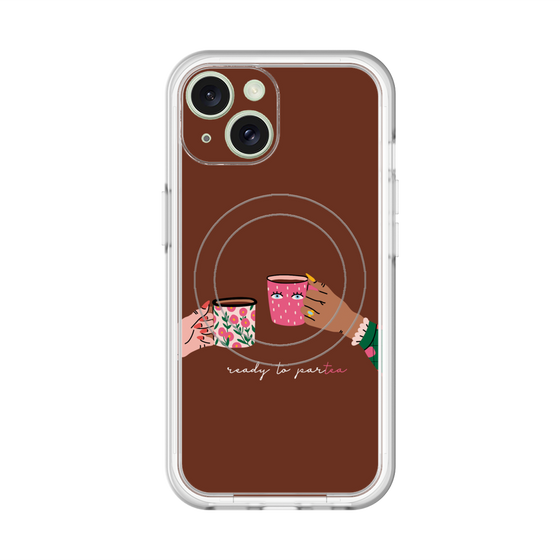 スリムプロテクションプレミアムケース with MagSafe［ Teatime - Brown ］