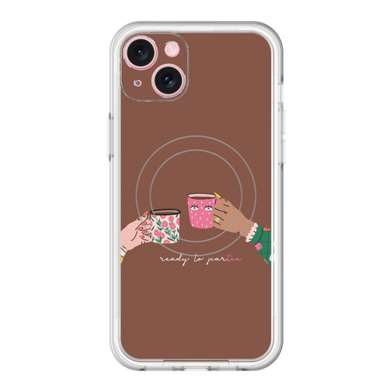 スリムプロテクションプレミアムケース with MagSafe［ Teatime - Brown ］