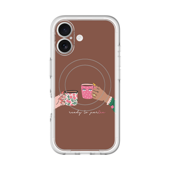 スリムプロテクションプレミアムケース with MagSafe［ Teatime - Brown ］