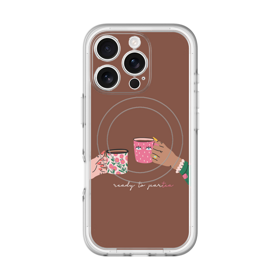 スリムプロテクションプレミアムケース with MagSafe［ Teatime - Brown ］