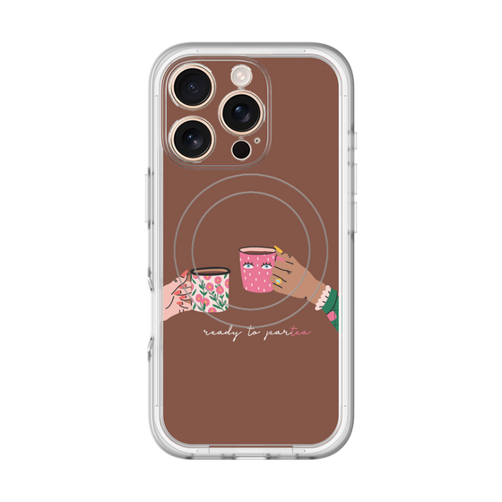 スリムプロテクションプレミアムケース with MagSafe［ Teatime - Brown ］