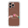 スリムプロテクションプレミアムケース with MagSafe［ Teatime - Brown ］