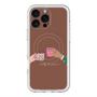 スリムプロテクションプレミアムケース with MagSafe［ Teatime - Brown ］
