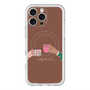 スリムプロテクションプレミアムケース with MagSafe［ Teatime - Brown ］