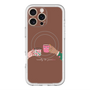 スリムプロテクションプレミアムケース with MagSafe［ Teatime - Brown ］