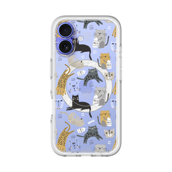 スリムプロテクションプレミアムケース with MagSafe［ Funny Cats - 01 ］