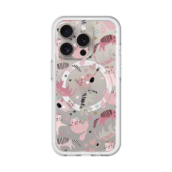 スリムプロテクションプレミアムケース with MagSafe［ Funny Cats - 02 ］