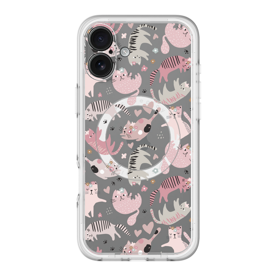 スリムプロテクションプレミアムケース with MagSafe［ Funny Cats - 02 ］