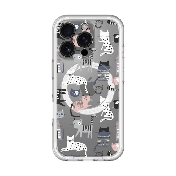 スリムプロテクションプレミアムケース with MagSafe［ Funny Cats - 03 ］