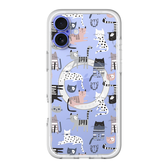 スリムプロテクションプレミアムケース with MagSafe［ Funny Cats - 03 ］