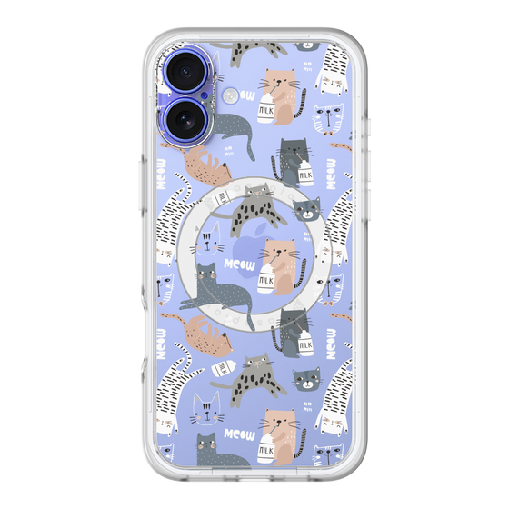 スリムプロテクションプレミアムケース with MagSafe［ Funny Cats - 05 ］