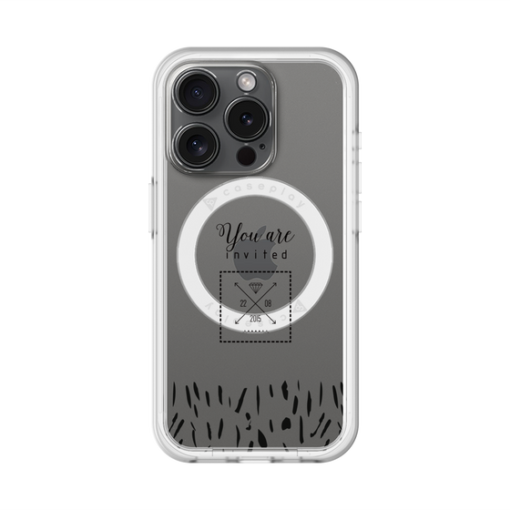 スリムプロテクションプレミアムケース with MagSafe［ artistic texture - 02 ］