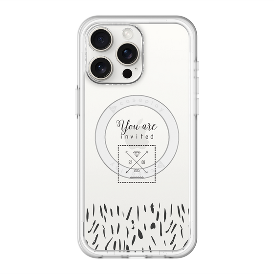 スリムプロテクションプレミアムケース with MagSafe［ artistic texture - 02 ］